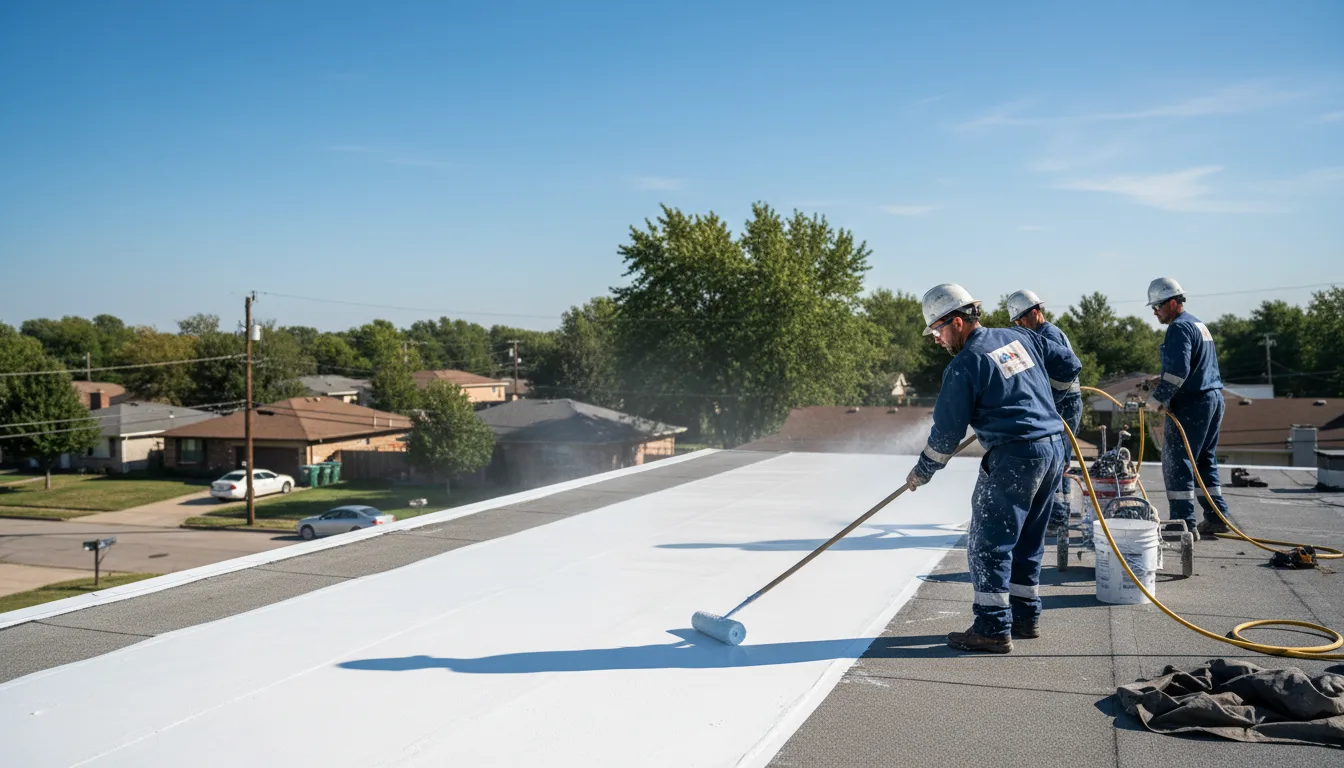 Commercial roof coating in Elbe, WA near me